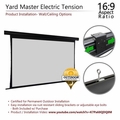 Elite Screens Yard Master Electric Tension Dual, 125" 16:9, WraithVeil� Dual Fabric - OMS125HT-ELECTRODUAL