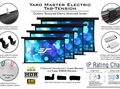 Elite Screens Yard Master Electric Tension Dual, 125" 16:9, WraithVeil� Dual Fabric - OMS125HT-ELECTRODUAL