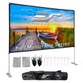 Elite Screens Yard Master Lite, 125", 16:9, SilkWhite 2 fabric - OMS125HLITE