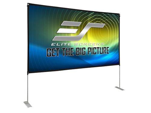 Elite Screens Yard Master Lite, 125", 16:9, SilkWhite 2 fabric - OMS125HLITE