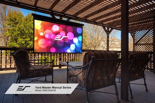 Elite Screens Yard Master Manual, 105, 16:9, MaxWhite® fabric - OMS105HM