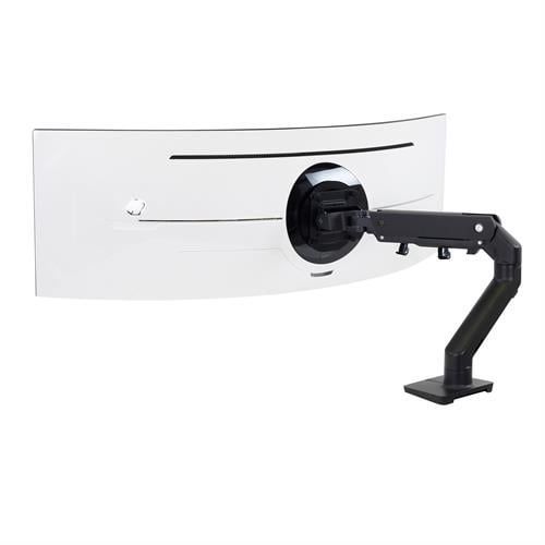 Ergotron HX Desk Monitor Arm with HD Pivot, Matte Black - 45-647-224