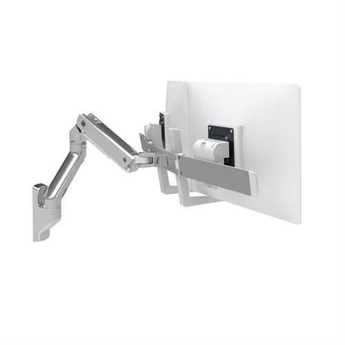 Ergotron HX Wall Dual Monitor Arm, Polished - 45-479-026