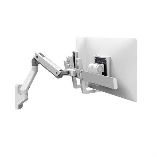 Ergotron HX Wall Dual Monitor Arm, White - 45-479-216