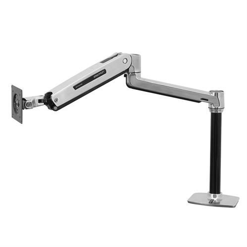 Ergotron Interactive Arm, LD, Desk Mount LCD, Tall Pole, with extension, Polished - 45-360-026