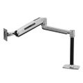 Ergotron Interactive Arm, LD, Desk Mount LCD, Tall Pole, with extension, Polished - 45-360-026