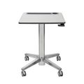 Ergotron LearnFit, Adjustable Standing Desk, Clear Anodized - 24-481-003
