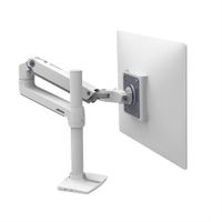 Ergotron LX Desk Mount LCD Monitor Arm, Tall Pole, Bright White Texture - 45-537-216