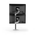 Ergotron LX Dual Stacking Arm, Tall Pole, Black Accents, Polished - 45-549-026