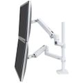 Ergotron LX Dual Stacking Arm, Tall Pole, BWT. - 45-509-216