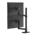 Ergotron LX Dual Stacking Arm, Tall Pole, Matte Black - 45-509-224