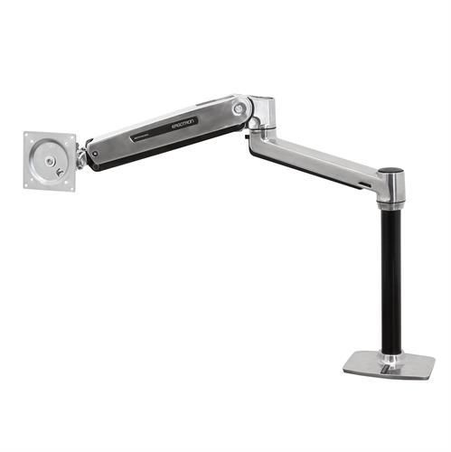 Ergotron LX HD Sit-Stand Desk Mount LCD Arm, Polished - 45-384-026