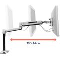 Ergotron LX HD Sit-Stand Desk Mount LCD Arm, Polished - 45-384-026