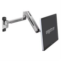 Ergotron LX HD Sit-Stand Wall Mount LCD Arm, Polished - 45-383-026
