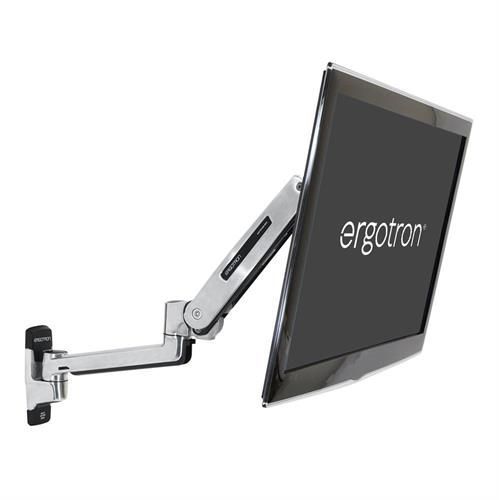 Ergotron LX Sit-Stand Wall Mount LCD Arm, Polished - 45-353-026