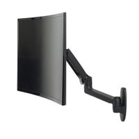 Ergotron LX Wall Mount LCD Arm, Matte Black - 45-243-224
