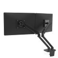 Ergotron MXV DESK DUAL MONITOR ARM, Matte Black - 45-496-224