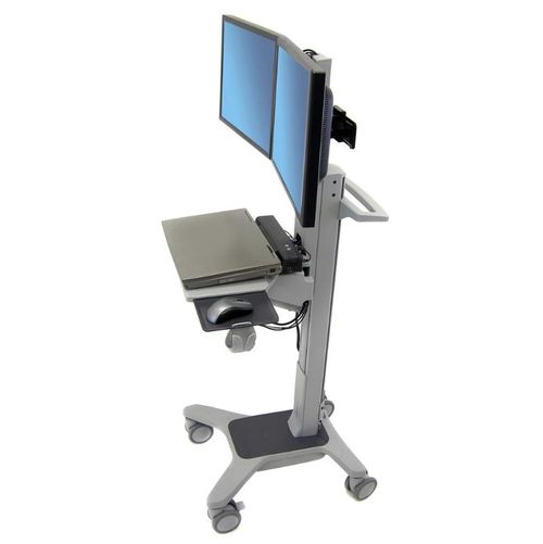Ergotron Neo-Flex Dual WideView WorkSpace Dual-Display Cart - 24-194-055