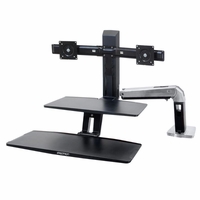 Ergotron WorkFit-A, Dual Workstation with Suspended Keyboard - 24-392-026