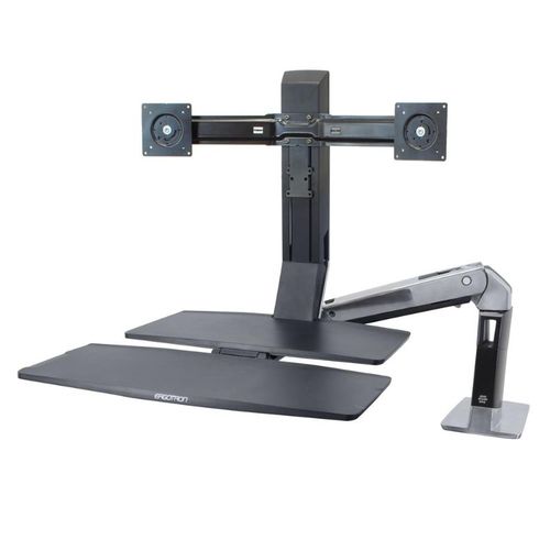 Ergotron WorkFit-A, Dual Workstation with Worksurface - 24-316-026
