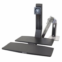Ergotron WorkFit-A, Single LD Workstation with Worksurface - 24-317-026