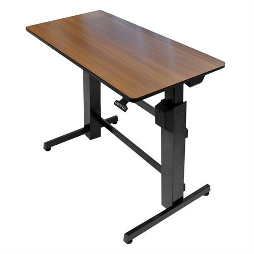 Ergotron WorkFit-D, Sit-Stand Desk, Walnut - 24-271-927