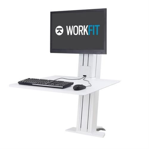 Ergotron WorkFit-SR, 1 Monitor, Standing Desk Workstation (white) - 33-415-062