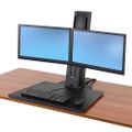 Ergotron WorkFit-SR, Dual Monitor, Black - 33-407-085