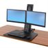 Ergotron WorkFit-SR, Dual Monitor, Black - 33-407-085