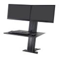 Ergotron WorkFit-SR, Dual Monitor, Black - 33-407-085