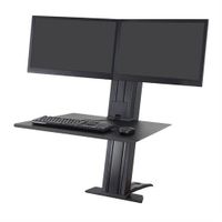 Ergotron WorkFit-SR, Dual Monitor, Black - 33-407-085