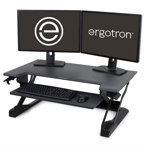 Ergotron WorkFit-TL Standing Desk Converter, TAA Compliant, Black - 33-418-085