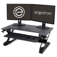 Ergotron WorkFit-TL Standing Desk Converter, TAA Compliant, Black - 33-418-085