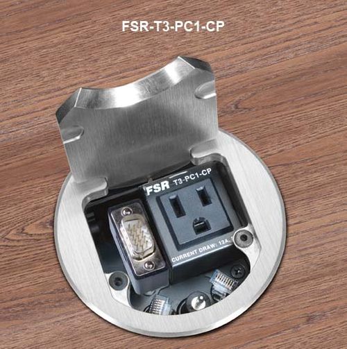 FSR T3-PC1-CP Table Box Includes: Power and Pull out Cables for VGA, Audio and Network