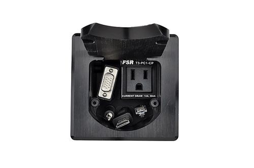 FSR T3-PC1DCP Table Box Includes: Power and Pulls out Cables for HDMI, VGA, Audio and Network