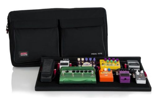 Gator Cases 30" X 16" Wood Pedal Board w/ Black Nylon Carry Bag; Includes G-Bus-8 Power Supply W/ (8) 9V & (3) 18V Outputs - GPT-PRO-PWR