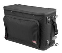Gator Cases 3U Lightweight rolling rack bag with retractable tow handle, aluminum frame and PE reinforcement - GR-RACKBAG-3UW