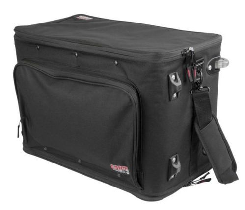 Gator Cases 4U Lightweight rolling rack bag with retractable tow handle, aluminum frame and PE reinforcement - GR-RACKBAG-4UW