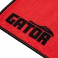 Gator Cases 78 x 66 Drum Rug Black, Red, and White - GP-DRUMRUG-BKRW