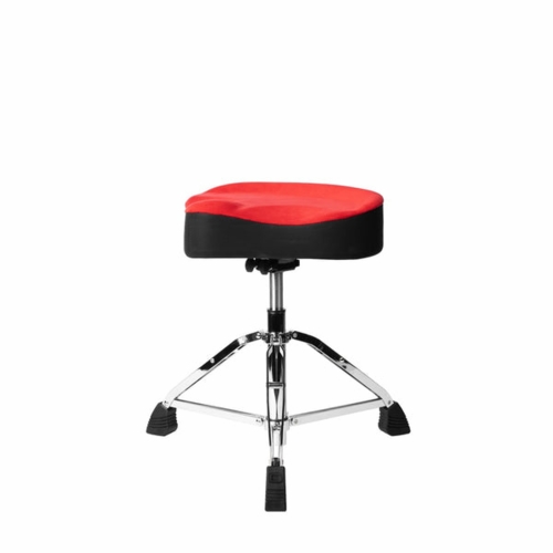 Gator Cases Air Glide Drum Throne Saddle Seat- Red - GP-DTH-ASD-RD