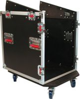 Gator Cases ATA Console Wood Flight Rack Case; 12U Top; 12U Bottom - G-TOUR-GRC12X12