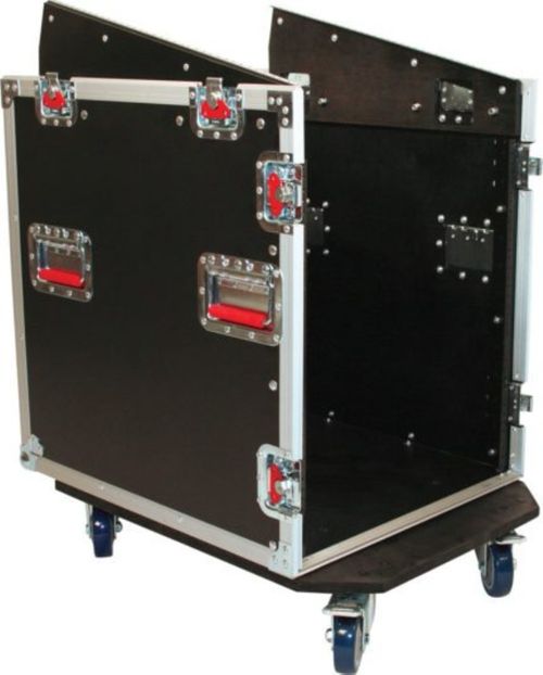 Gator Cases ATA Console Wood Flight Rack Case; 12U Top; 12U Bottom - G-TOUR-GRC12X12