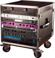 Gator Cases ATA Molded PE Rack w/ Casters; Fits Under Gator GRC Series; 10U; 21" Deep - GRC-BASE-10