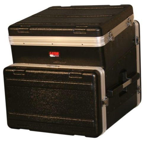 Gator Cases ATA Molded PE Slant Top Console Rack; 10U Top; 6U Bottom - GRC-10X6