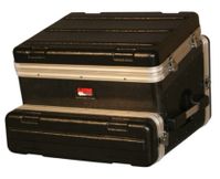 Gator Cases ATA Molded PE Slant Top Console Rack; 8U Top; 2U Bottom - GRC-8X2