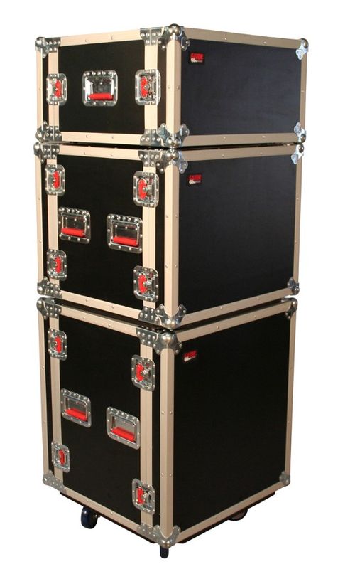 Gator Cases ATA Shock Wood Flight Rack Case; 8U; w/ Casters - G-TOUR SHK8 CAS