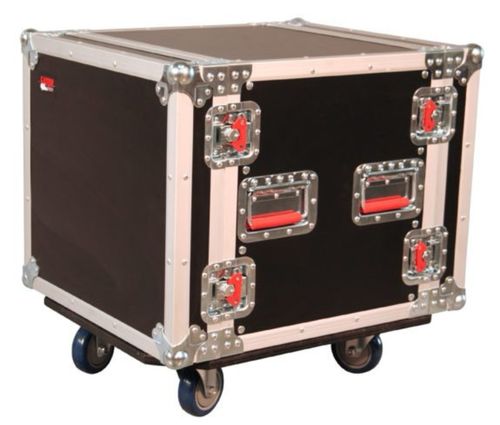 Gator Cases ATA Wood Flight Rack Case; 10U; 17" Deep; w/ Casters - G-TOUR 10U CAST