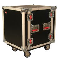 Gator Cases ATA Wood Flight Rack Case; 12U; 17" Deep; w/ Casters - G-TOUR 12U CAST