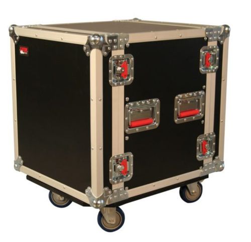 Gator Cases ATA Wood Flight Rack Case; 12U; 24" Deep; w/ Casters - G-TOUR12UCA-24D