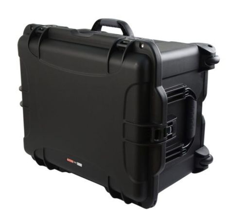 Gator Cases Black injection molded case with pullout handle and inline wheels. Interior dims 22" x 17" x 12.9". NO FOAM - GU-2217-13-WPNF